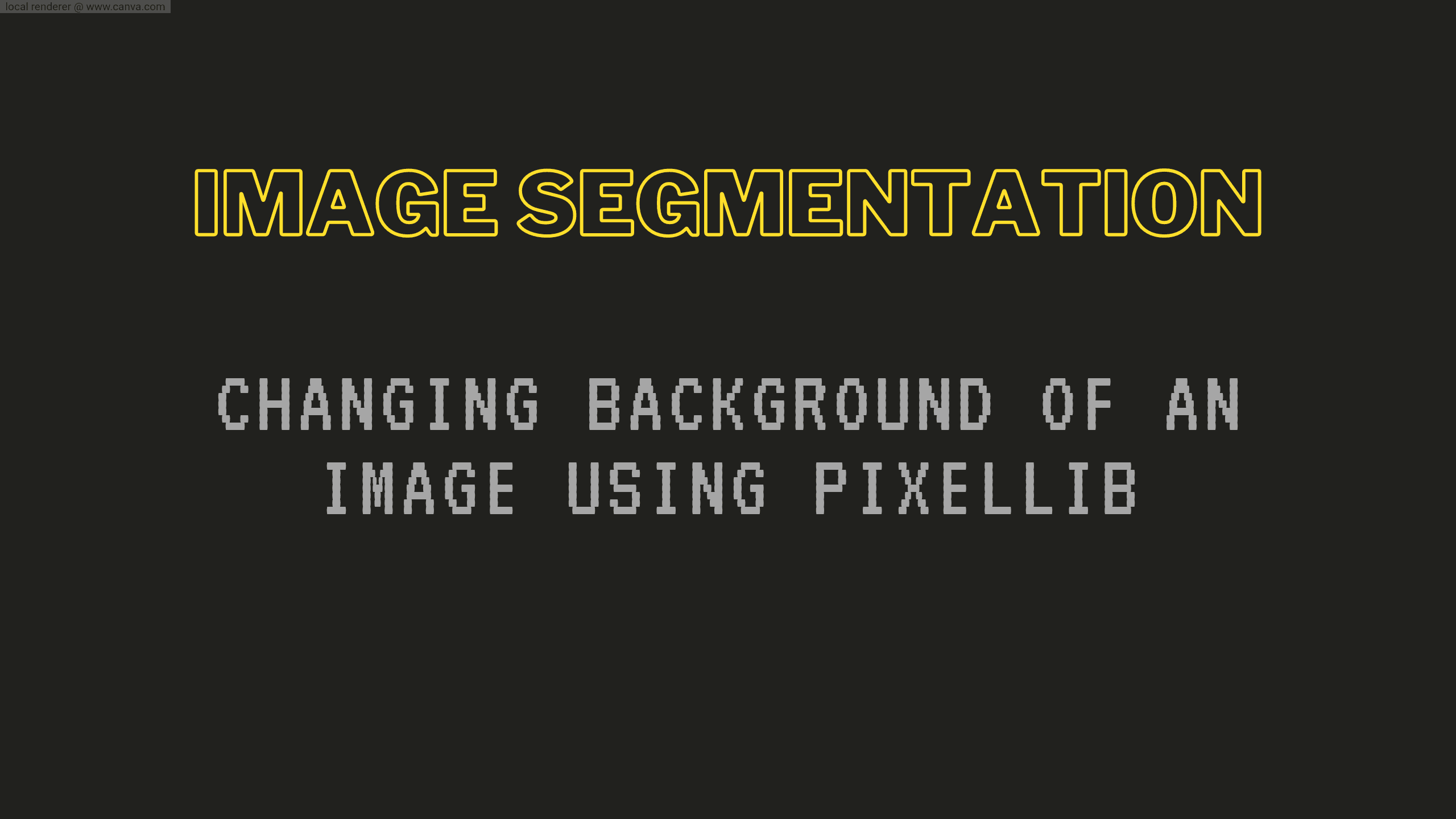 How to Change Background of an image using PixelLib